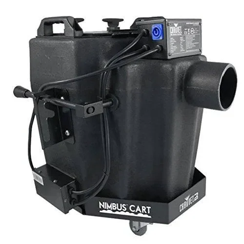 Chauvet DJ Package with Nimbus Professional Dry Ice Fog Machine and Cart