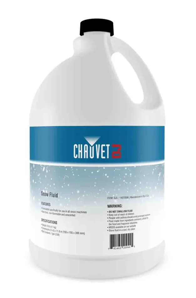 Chauvet DJ SJU SJU Snow Machine Fluid – 1 Gallon | Special Effects