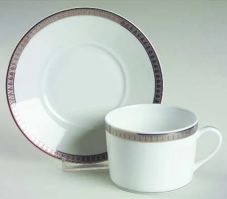 Christofle Malmaison Platinum Cup & Saucer