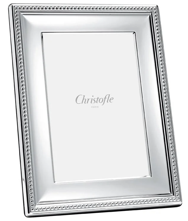Christofle Perles Silver Plate 5*7 Frame