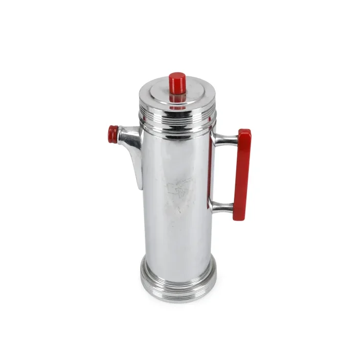 Chrome & Red Handle Kettle (A+D) Fashion