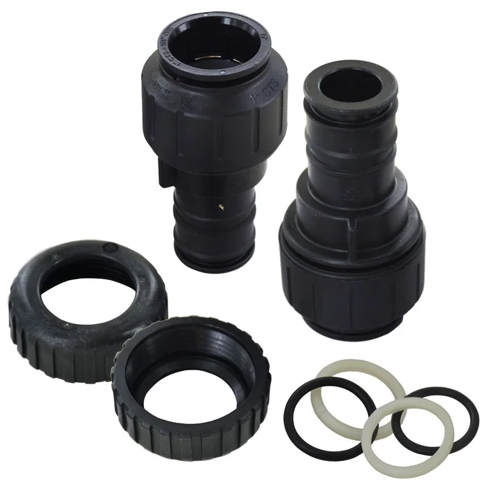 Clack WS1 V3007-17 John Guest 1″ CTS Straight Assembly