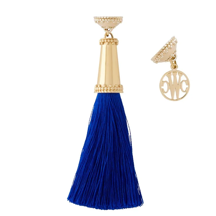 Clara Williams Capri Royal Blue Silk Tassel