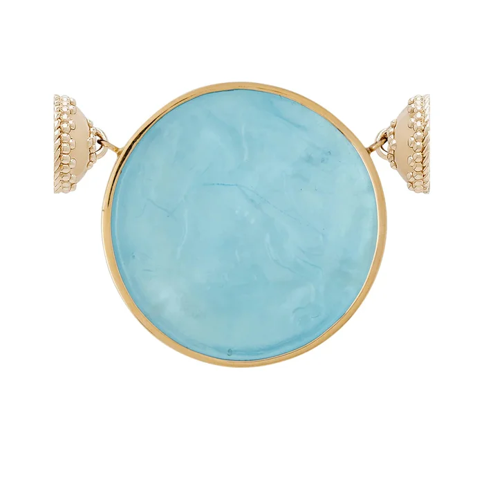 Clara Williams Classic Griffin Blue Topaz Italian Glass Centerpiece