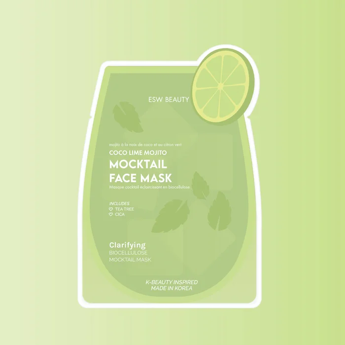 Coco Lime Mojito Clarifying Biocellulose Mocktail Mask