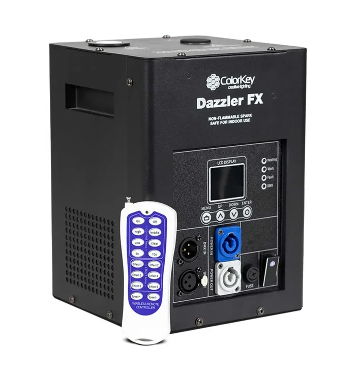 ColorKey CKU-7710, Dazzler FX MK2 Cold Spark Machine – Black