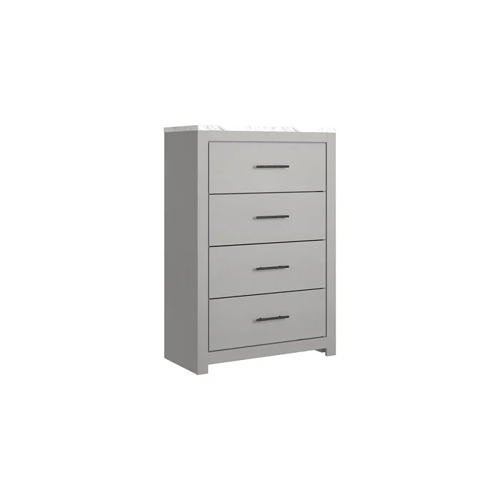 Cottenburg Light Gray/White Four Drawer Chest