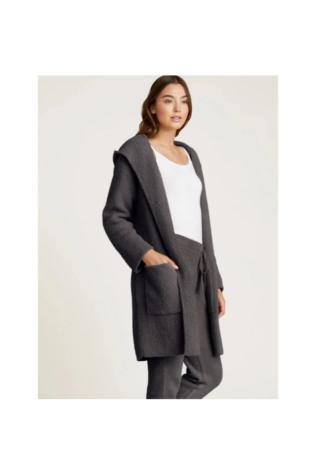 COZYCHIC HOODED LONG COATIGAN