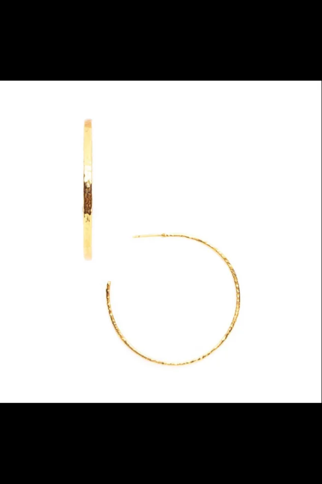 CRESCENT HOOP GOLD/MEDIUM