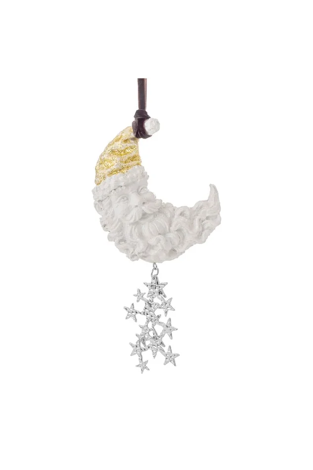CRESCENT SANTA ORNAMENT