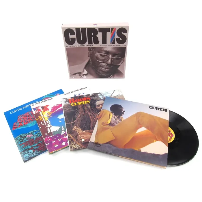 Curtis Mayfield: Keep On Keeping On – Studio Albums 1970-1974 (180g) Vinyl 4LP Boxset