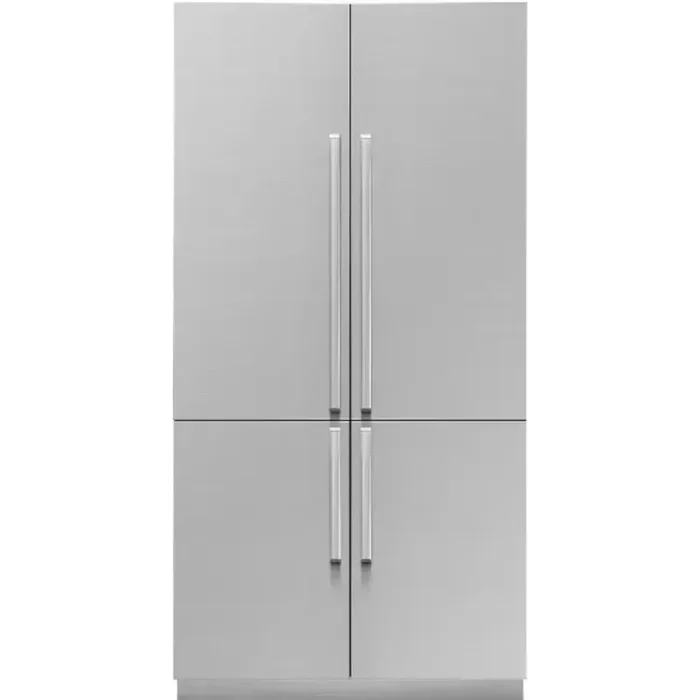 Dacor Transitional DRF425300AP 42 Inch Panel Ready Built-In 4 Door French Door Refrigerator with 23.5 Cu. Ft. Total Capacity, Internal Water Dispenser, Ice Maker, Triple Cooling, FreshZone™ Plus Compartment, FreshZone™ Drawer, Sabbath Mode