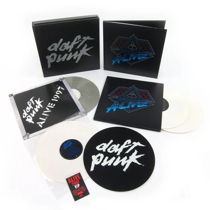 Daft Punk: Alive 1997 + Alive 2007 (180g, Colored Vinyl) 4LP Vinyl Boxset Online Sale