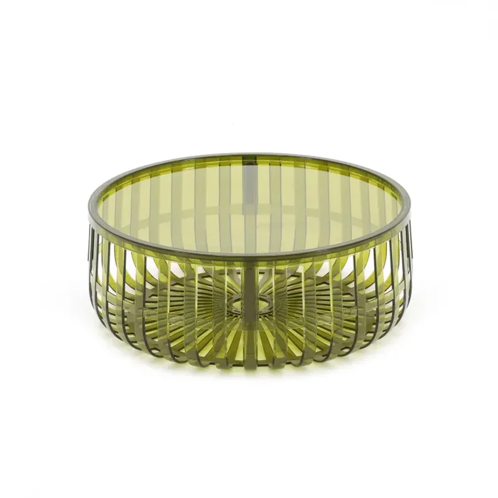 Dark Green Kartell Lucite Round Coffee Table Online