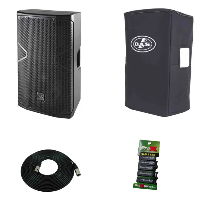 DAS Audio 712ACVRALTEA12, 12-Inch Powered Speaker DJ Package with Cover Discount