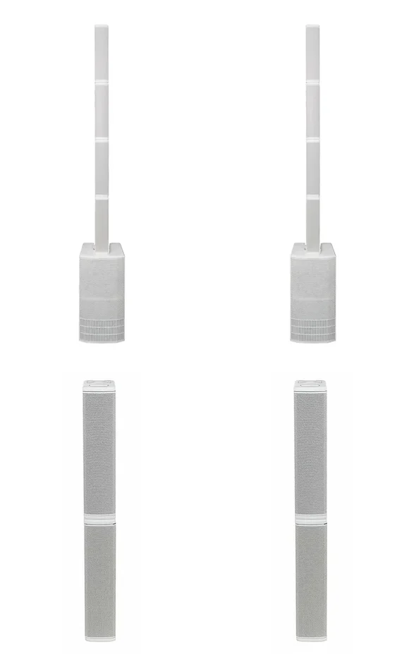 dB Technologies ES1203WDP Portable Stereo Sound System DJ Package with Design Pole – White