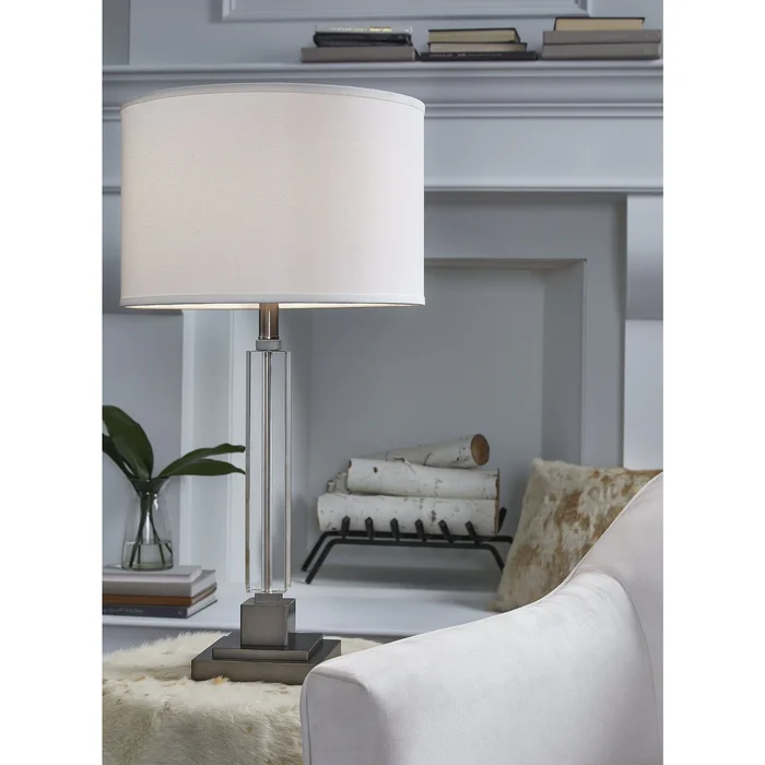 Deccalen Crystal Table Lamp – 15″W x 15″D x 29″H