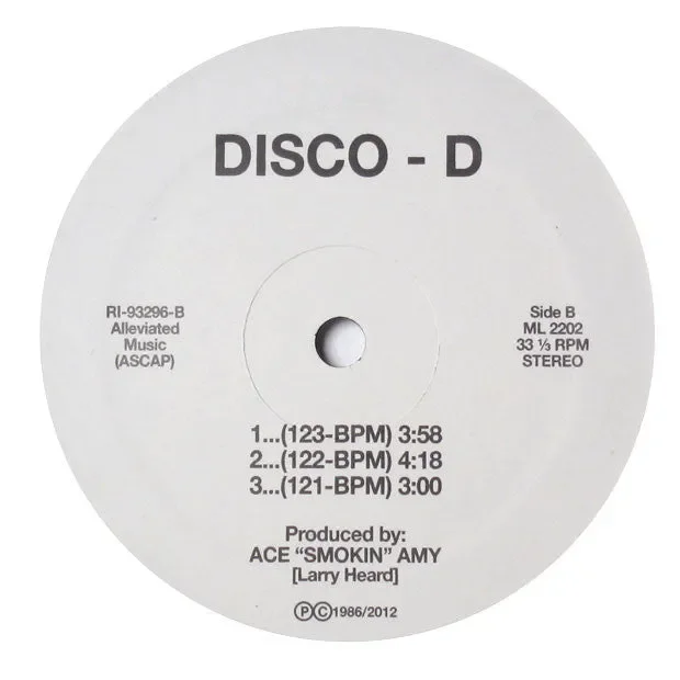 Disco D: Dance Tracs (Larry Heard) Vinyl 12″