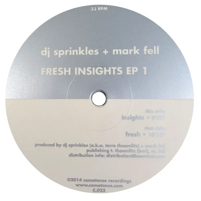 DJ Sprinkles + Mark Fell: Fresh Insights EP 1 Vinyl 12″ Online