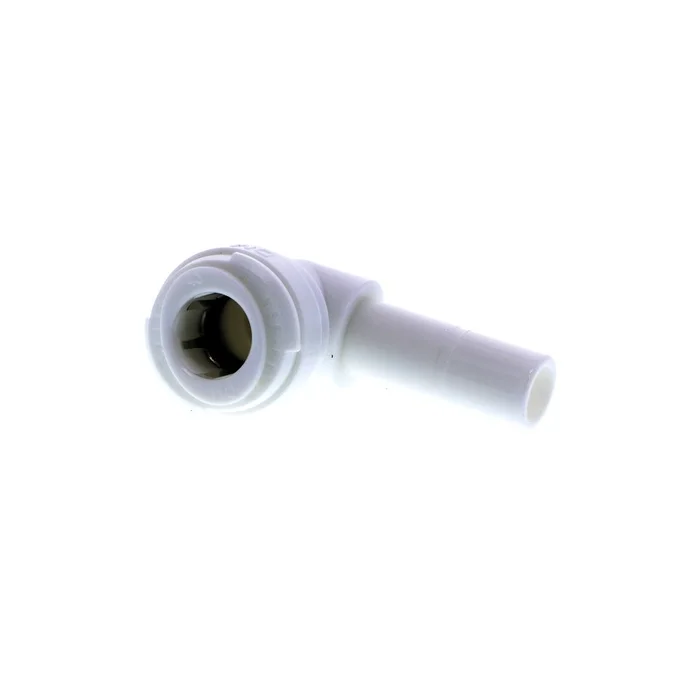 DMFit ATEU0606 Plug-In Stem Elbow – 3/8 Tube x 3/8 Stem – White