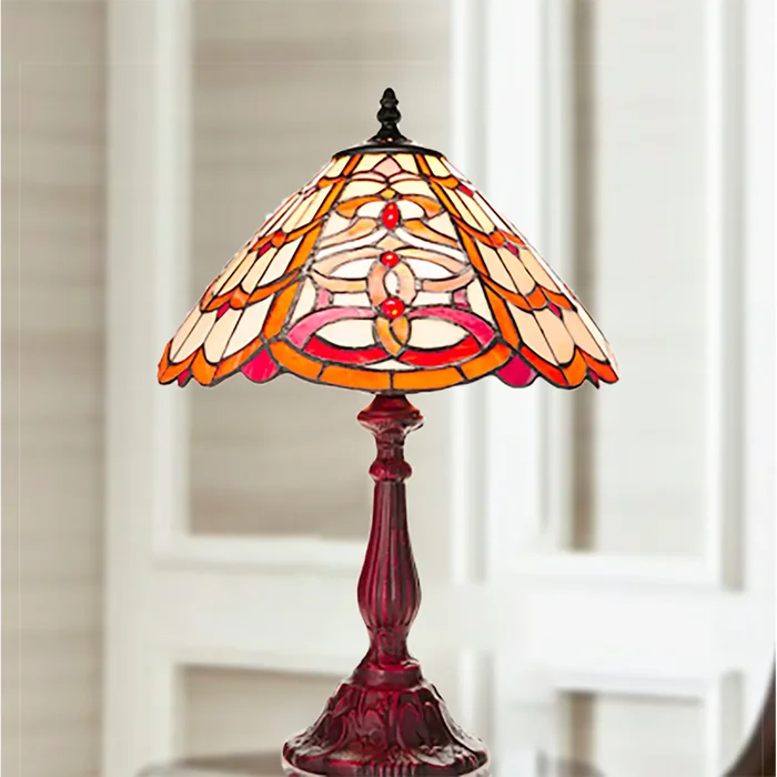 Dorothy Tiffany Style Glass Shade Table Lamp