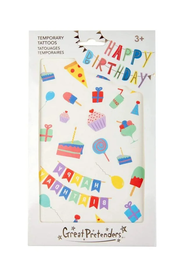 Dress Up – Birthday Temporary Tattoos