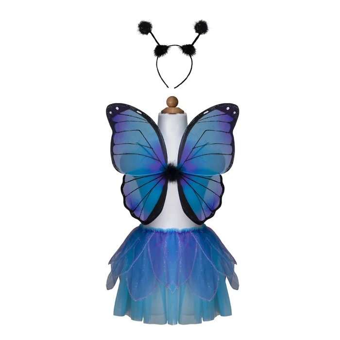 Dress Up – Blue Midnight Butterfly Wings And Tutu