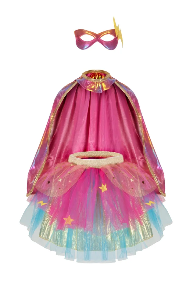 Dress Up – Super-Duper Cape, Tutu & Mask (Rainbow)