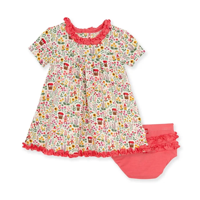 Dress with Ruffle Diaper Cover (Magnetic) – Gnome Sweet Gnome