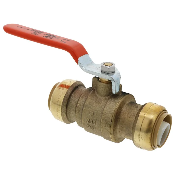 Easy-Grip Brass Ball Valve Push Fit – 1 CTS x 1 CTS