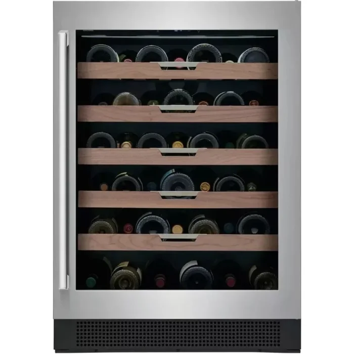Electrolux EI24WC15VS 24 Inch Undercounter Wine Cooler with 41 Bottle Capacity, Reversible UV-Filtered Glass Door, Integrated Touch Controls, Luxury Glide Shelves, Door & Temperature Alarm, and Sabbath Mode - Image 2