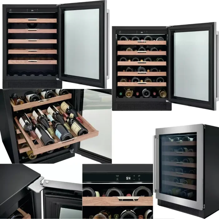 Electrolux EI24WC15VS 24 Inch Undercounter Wine Cooler with 41 Bottle Capacity, Reversible UV-Filtered Glass Door, Integrated Touch Controls, Luxury Glide Shelves, Door & Temperature Alarm, and Sabbath Mode - Image 3