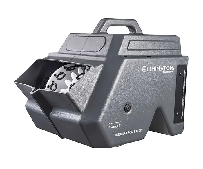Eliminator Lighting Bubbletron EXL GO, Battery-Powered Light Weight Bubble Machine with Dual Fan System