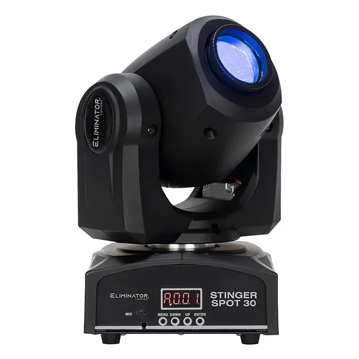 Eliminator Lighting Stinger Spot 30, Mini Moving Head with 30-Watt LED and Advanced Optics