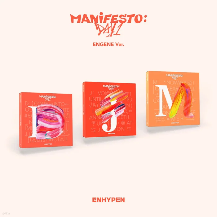 ENHYPEN – 3rd Mini Album MANIFESTO : DAY 1 (ENGENE Ver.) (Random Ver.)