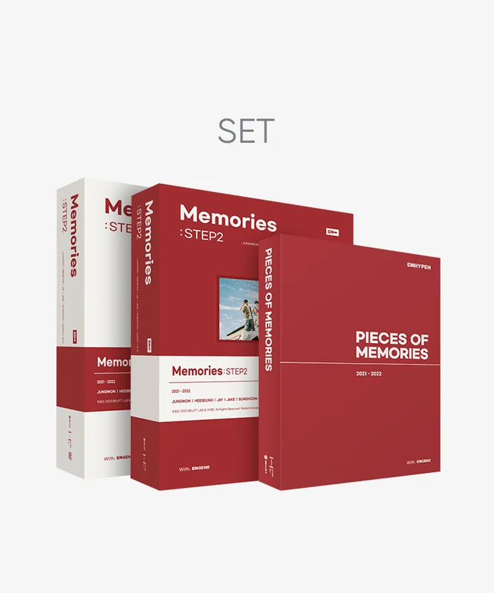 ENHYPEN – Memories Step 2 Digital Code + DVD + Pieces Of Memories [2021-2022] Set