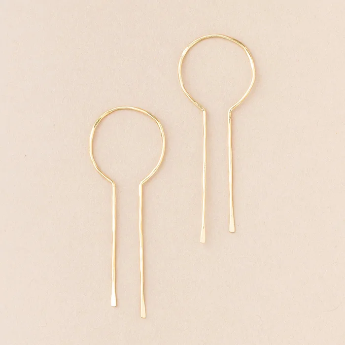 Equinox Keyhole Hoops – Refined Earring Collection