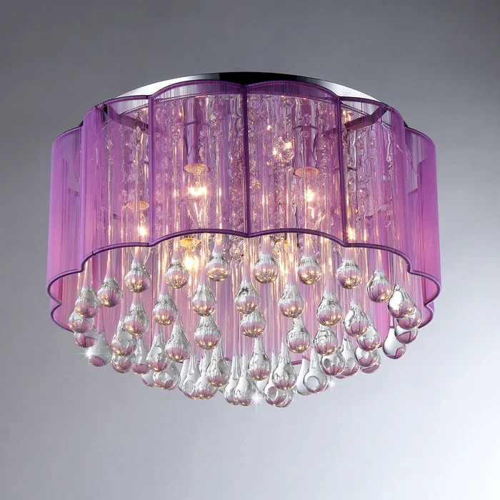 Erida 6-Light Chrome Ceiling Lamp