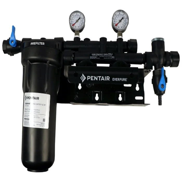 Everpure EV9293-02 Coldrink/Insurice Twin Manifold with 10″ Prefilter