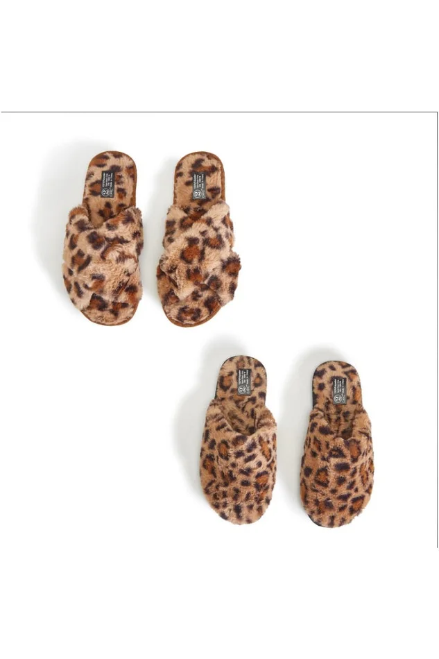 FAUX FUR SLIPPERS