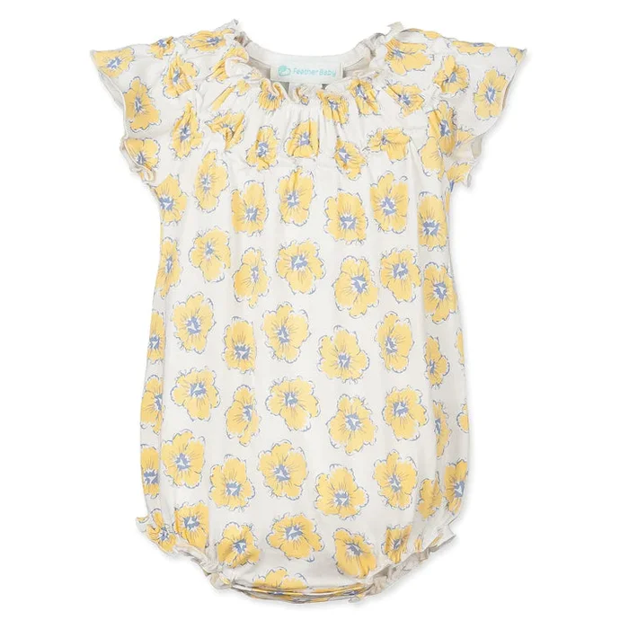 Feather Baby Sabine On White Ruched Bubble