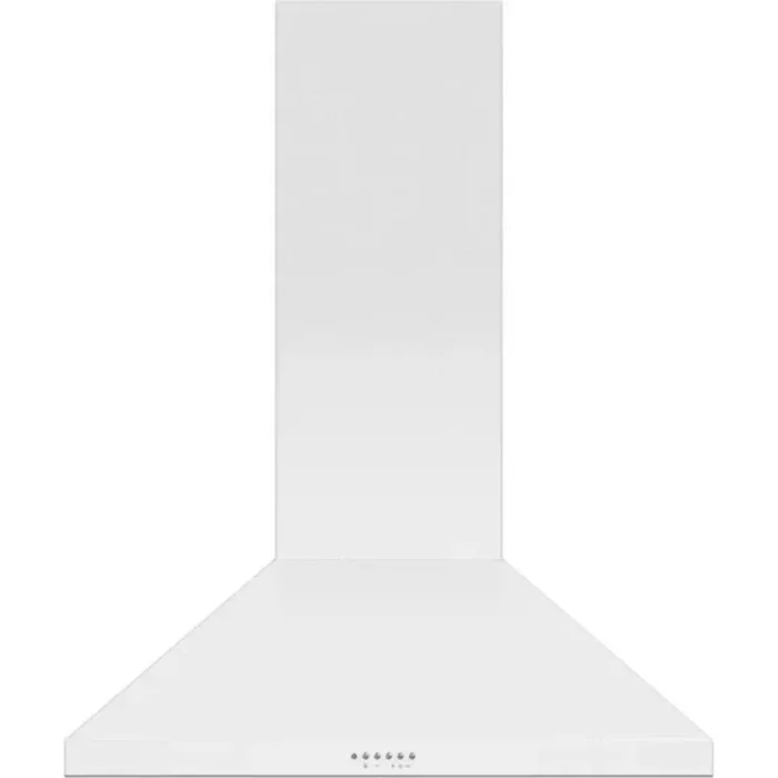 Fisher & Paykel Series 7 Classic Series HC36PCW1 36 Inch Wall Mounted Pyramid Range Hood with 3 Fan Speeds, 600 CFM Blower, Touch Button Controls, LED Lighting, Dishwasher-Safe Mesh Filters, and Height-Adjustable Flue: White