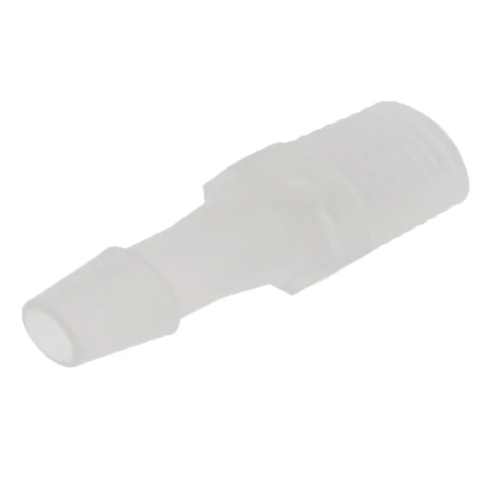 FitQuik Polypropylene Thread to Tube Straight Fitting – 1/4 NPT to 5/16 Hose Barb
