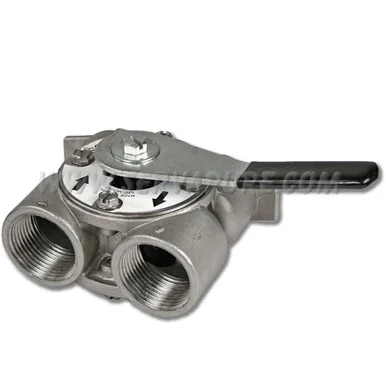 Fleck 60041SS, Bypass Valve Assembly, 1” NPT In/Out, SS