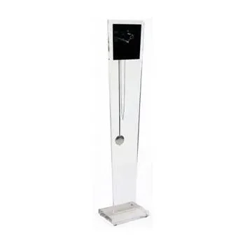 Floor Clock w/ Tapered Lucite Column