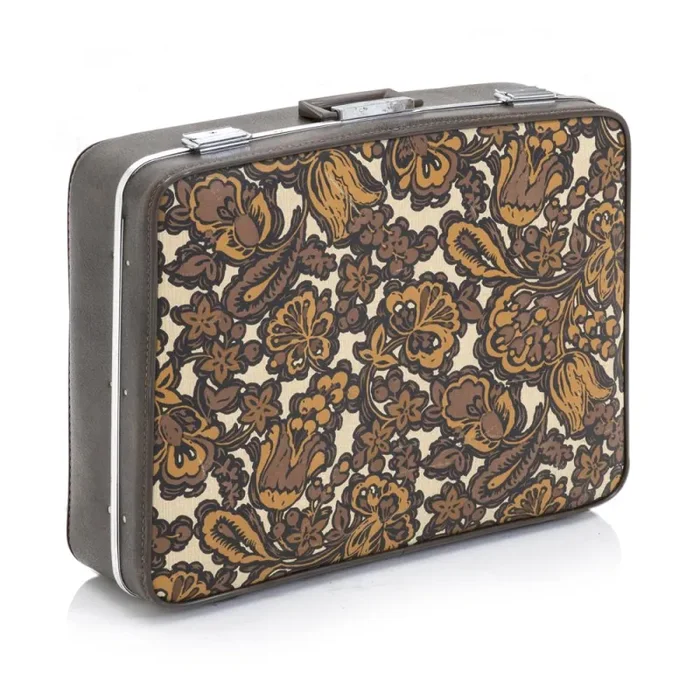 Floral Appliqué Suitcase