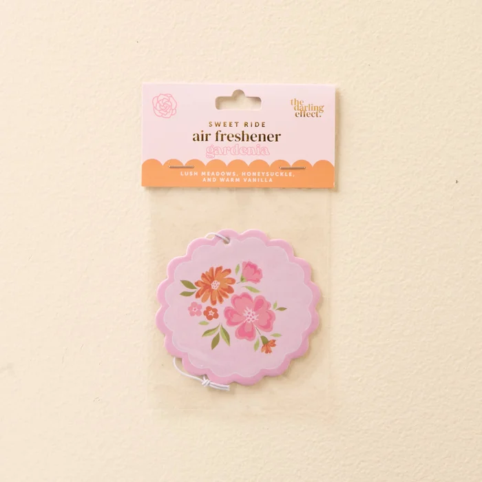 Floral Pink Sweet Ride Car Air Freshener
