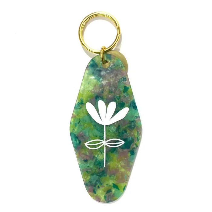 Floral Press Key Tag – Tulip