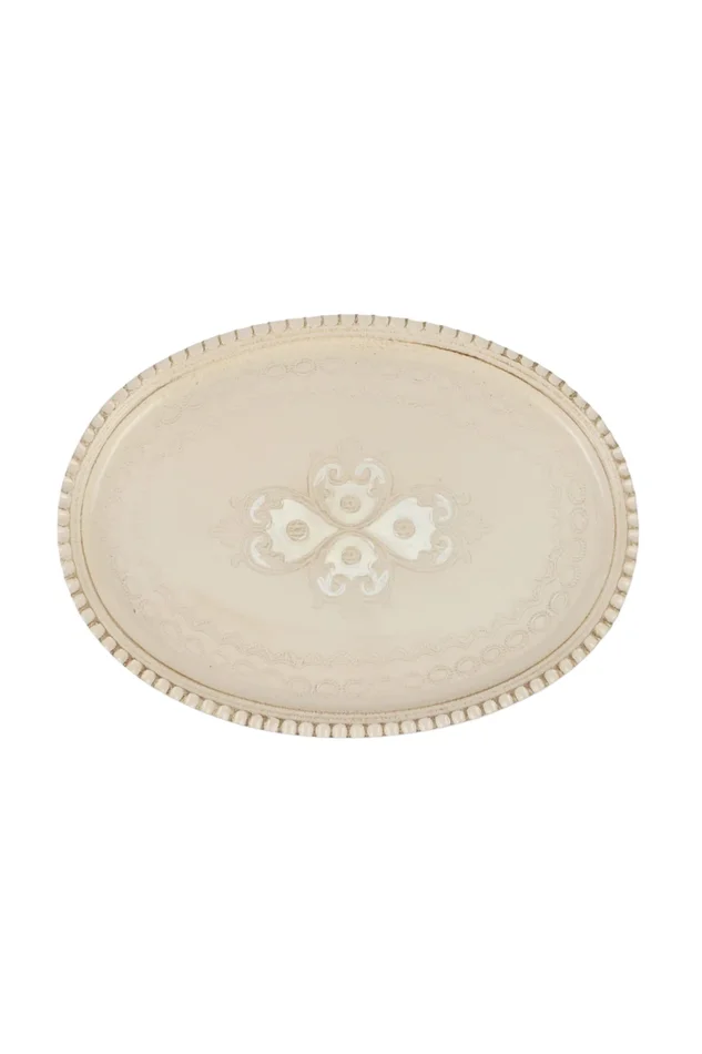FLORENTINE WOODEN ACCESSORIES TAN SMALL OVAL TRAY
