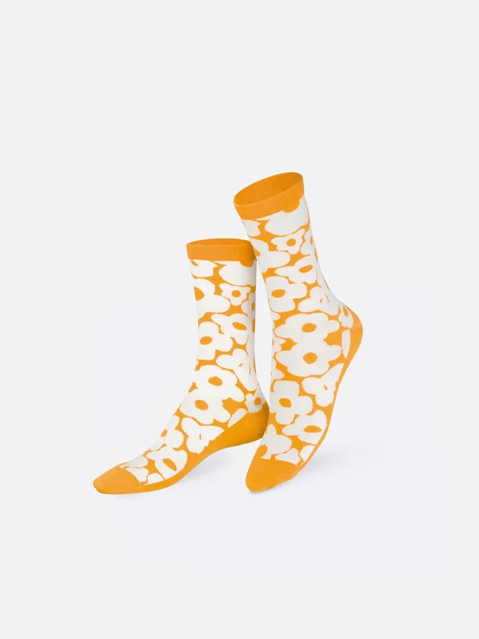 Flower Power Socks – Orange